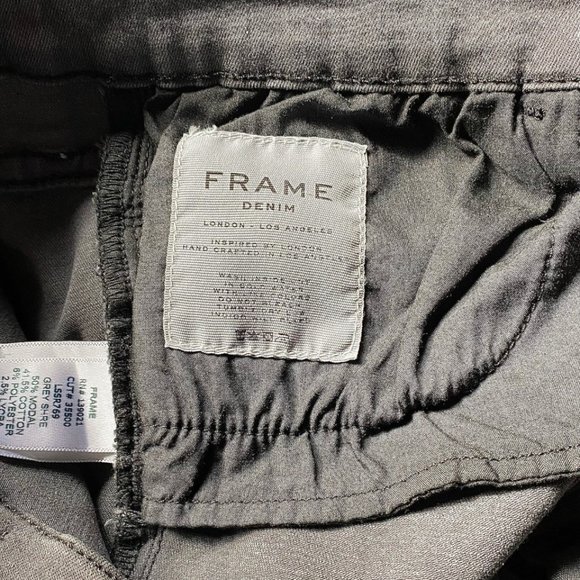 FRAME "Le SKinny de Jeanne" Skinny Jeans Ripped Style Gray Size 30 - Picture 9 of 12